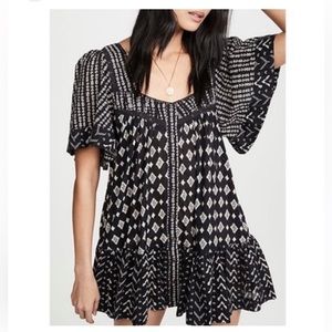 Free People Hearts Desire Boho Tunic Mini Dress Size Médium